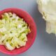 top view cabbage slices bowl with whole one coriander salt blue background 80x80