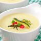 zucchini cream soup with garlic chilli 80x80